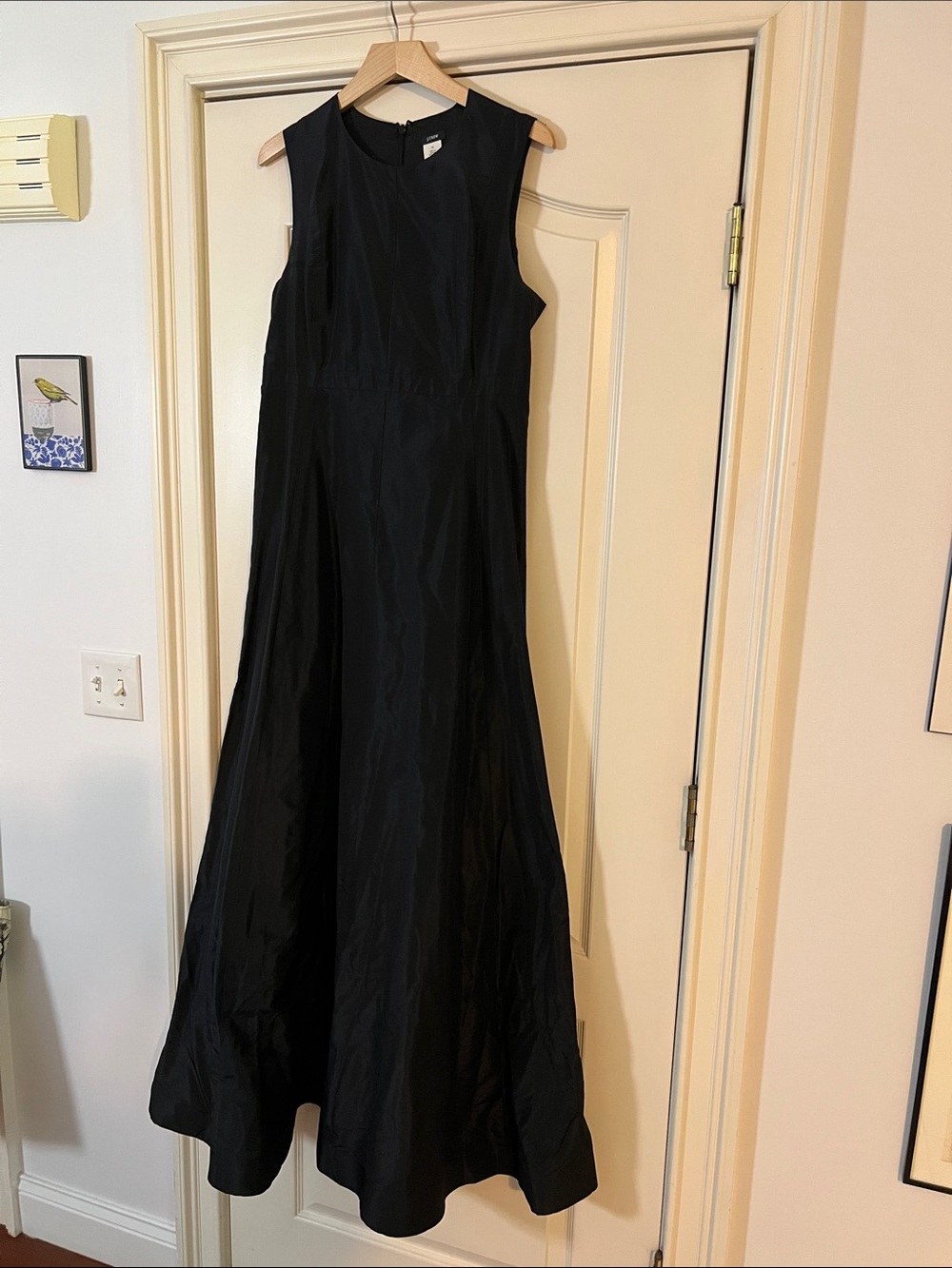 J. Crew Black Sleeveless Maxi Gown